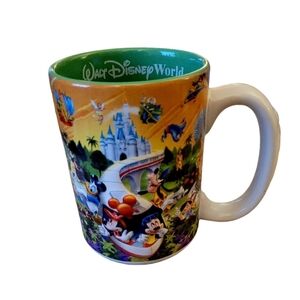 Disney Four Parks One World 3D Mug Disney Characters Walt Disney World NWOT